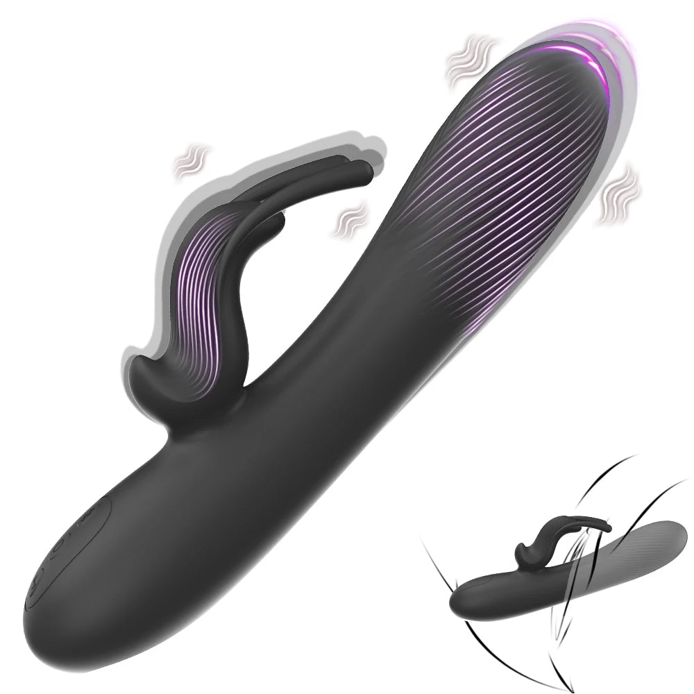 Powerful Rabbit Vibrator: Dual G-Spot & Clitoral Dildo