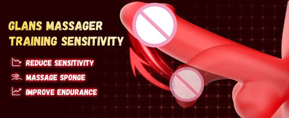 9-Speed Penis Trainer with Vibration & Delay Function