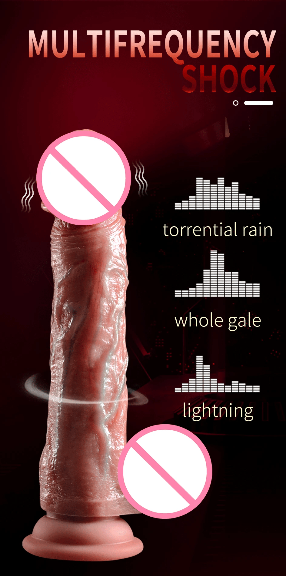 Heating Realistic Dildo with Remote Control