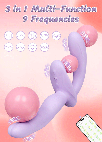 APP-Controlled 2-in-1 Wearable Dildo for G-Spot & Clit