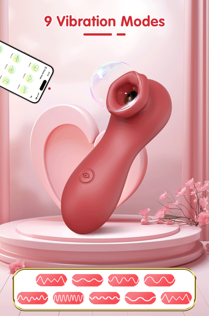 App-Controlled Clitoral Sucker with Vibration & Nipple Stimulation