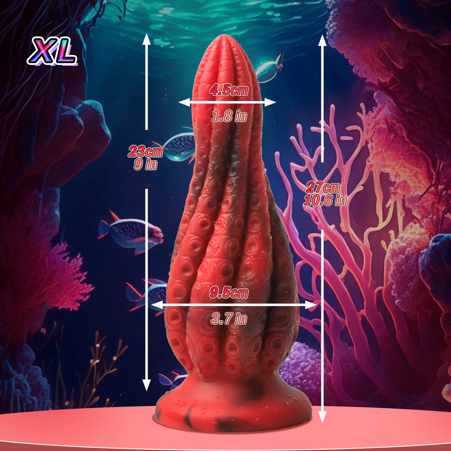 Octopus Tentacle Butt Plug - Dual Vaginal & Anal Dilator