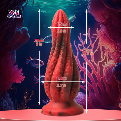 Octopus Tentacle Butt Plug - Dual Vaginal & Anal Dilator