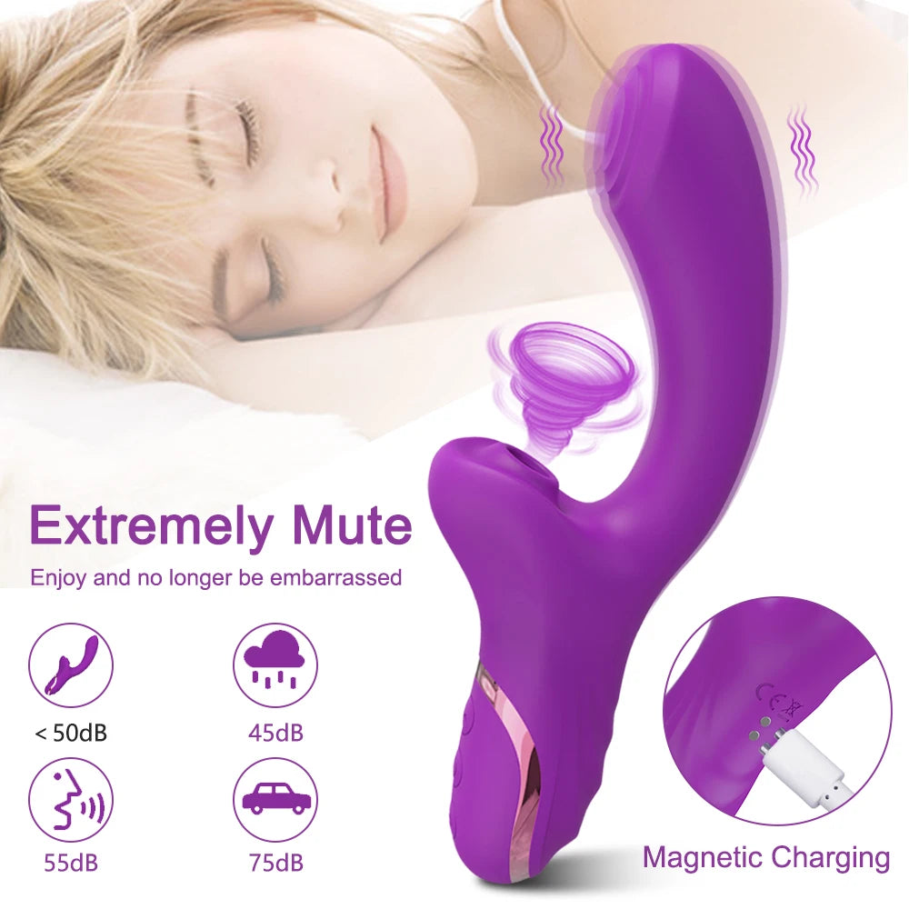 20-Speed Clit Sucker with G-Spot Vibration & Stimulation