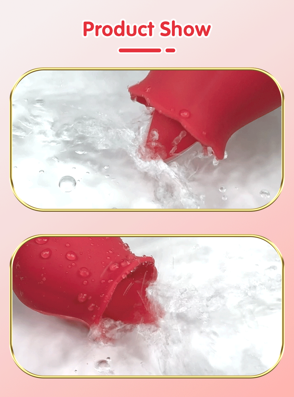 Tongue Licking Clitoral Vibrator with Nipple Stimulator for Women