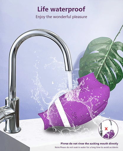 Dual Clit Sucker and Nipple Vibrator with Tongue Licking Motion