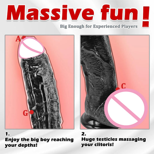 Realistic G-Spot Dildo with Suction Cup