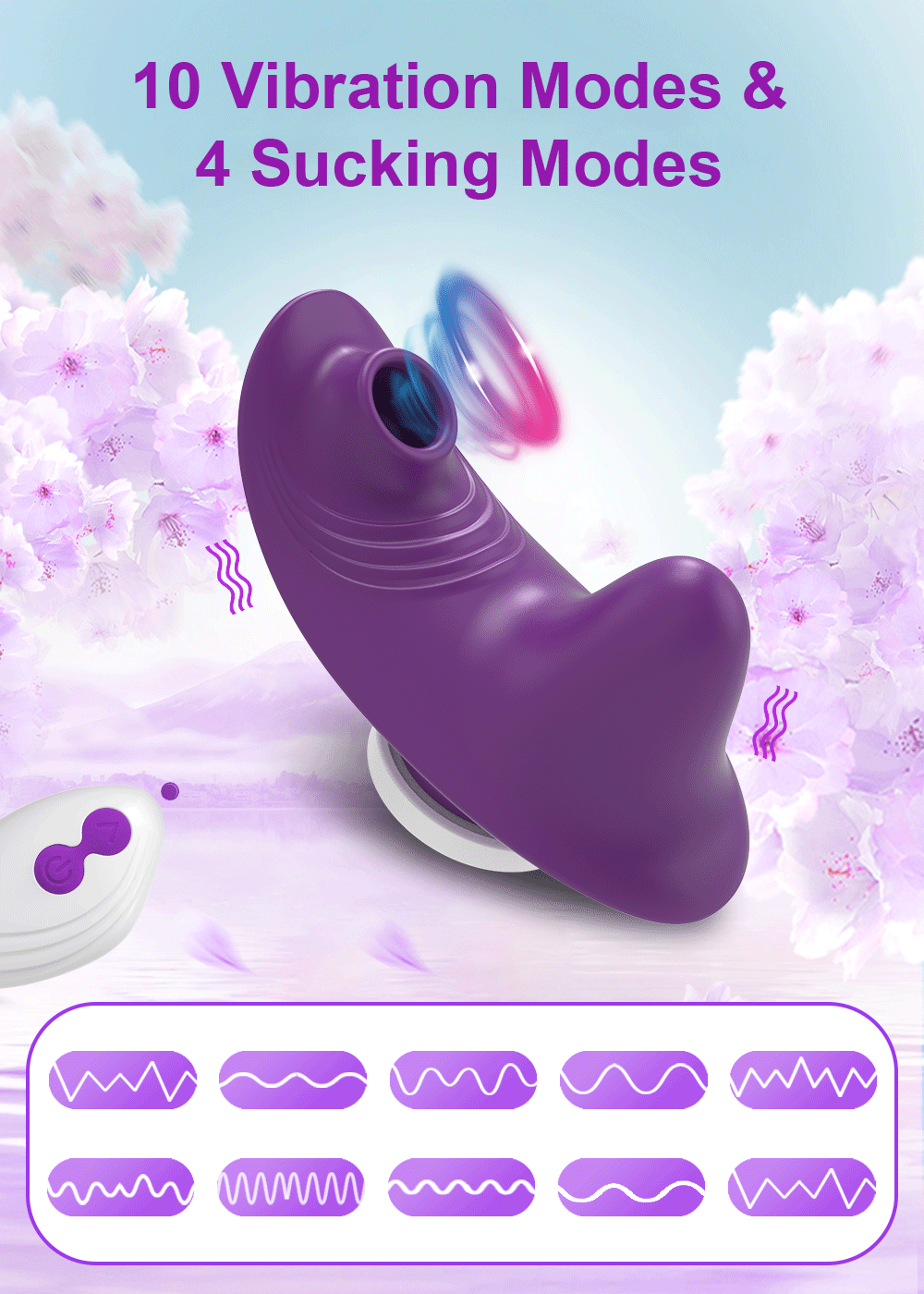 Remote Control Clit Sucker Panty with Magnetic Seal