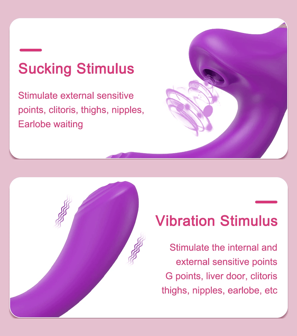 G-Spot Clit Sucker Vibrator with Nipple Stimulator