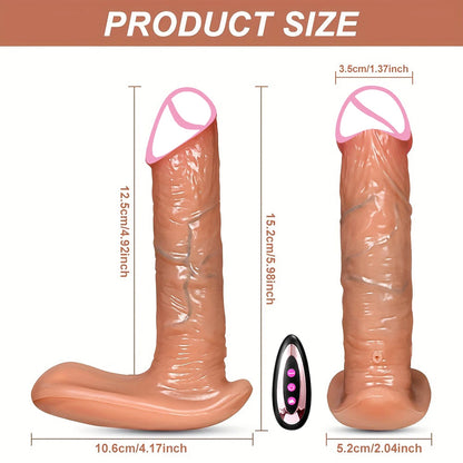 Wearable G-Spot Vibrating Dildo with Butt Plug