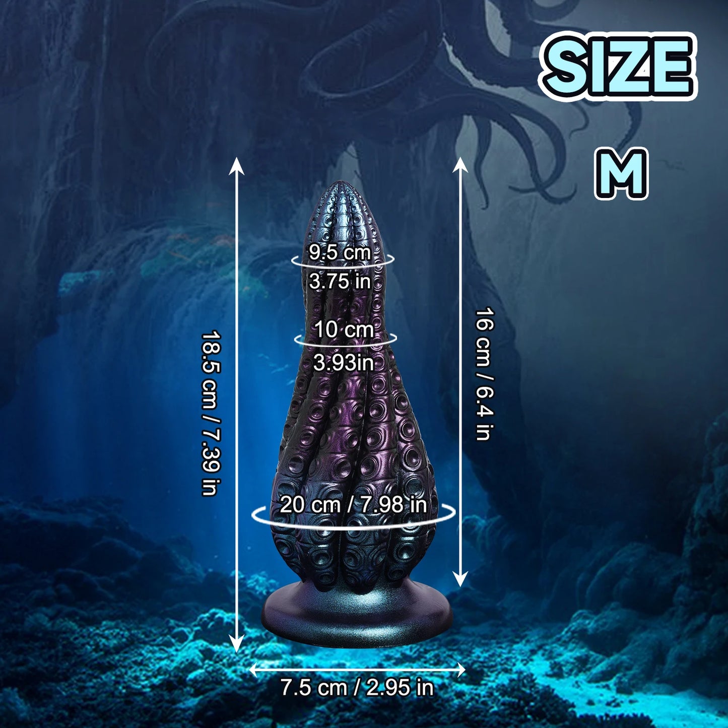 Octopus Tentacle Butt Plug - Dual Vaginal & Anal Dilator