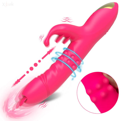 Fast Orgasm Vibrator Dildo with Licking Heating & Clit Suction