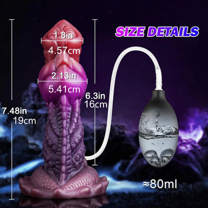 Squirting Monster Dildo with Strong Suction Base