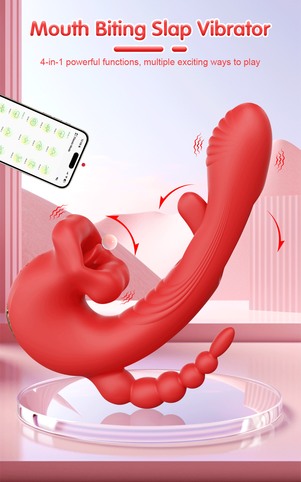 APP-Controlled Tapping Vibrator for G-Spot & Clitoris