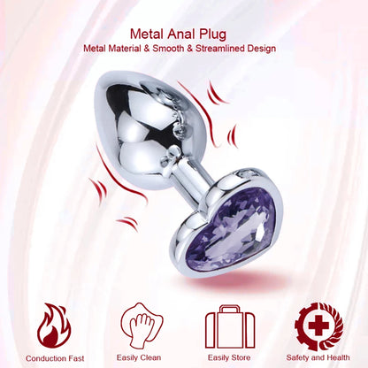 Diamond Metal Anal Plug Set