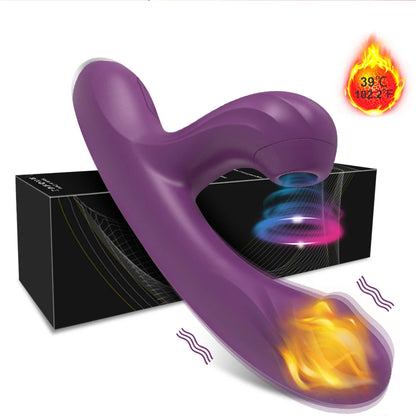Heating Clitoral Sucker with G-Spot Vibration & Suction