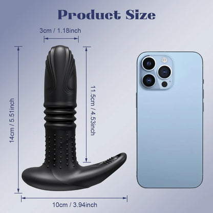 APP Controlled Thrusting Butt Plug & Telescopic Prostate Massager