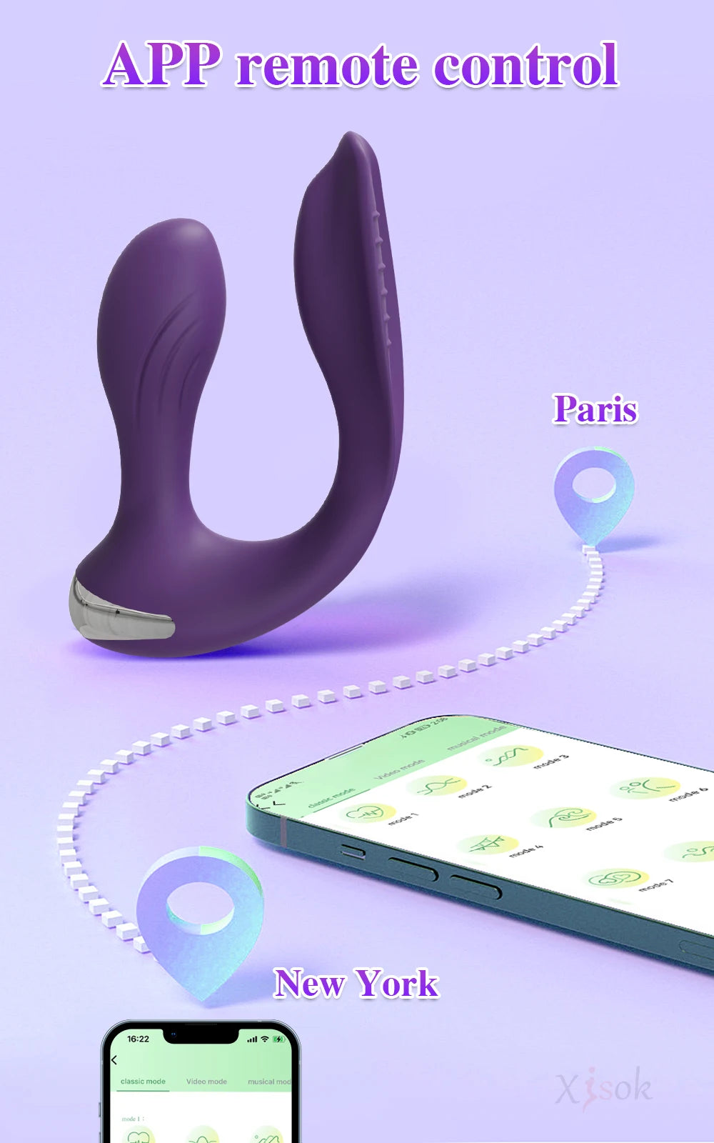 APP-Controlled Dual-Ended Panty Vibrator for Clit & Anal