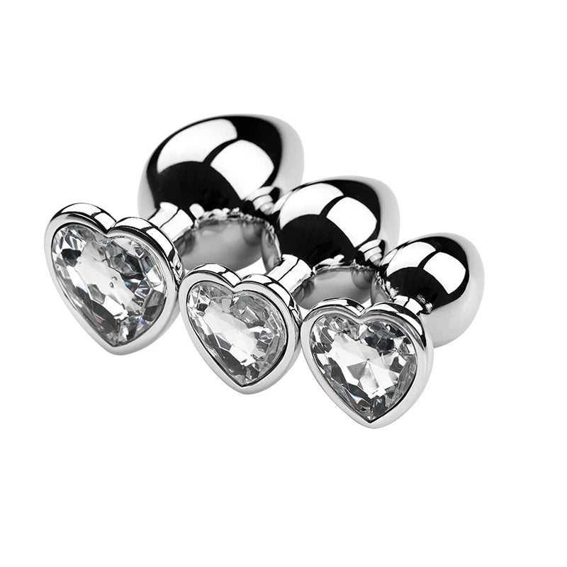 Diamond Metal Anal Plug Set