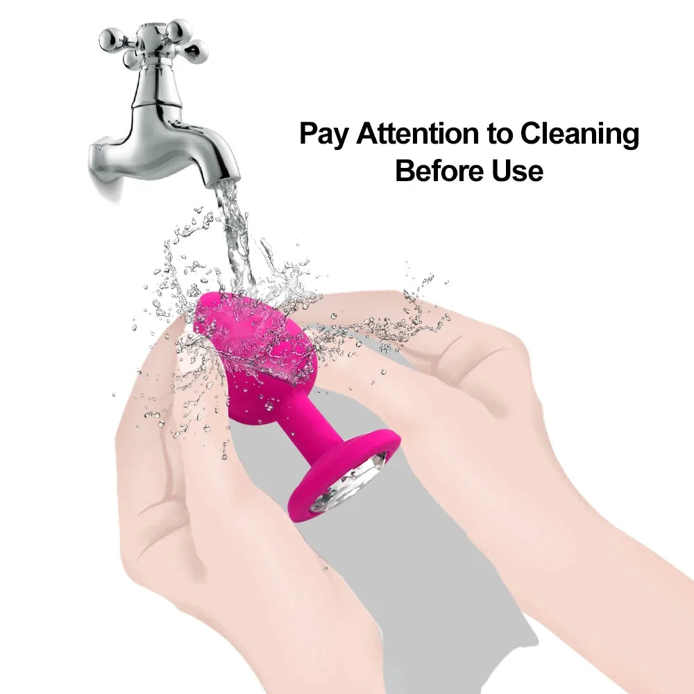 4pcs Soft Silicone Anal Plug Mini Erotic Butt Plug for Anal Toy Beginner Prostate Massager Sex Toy for Men Women Gay Couples