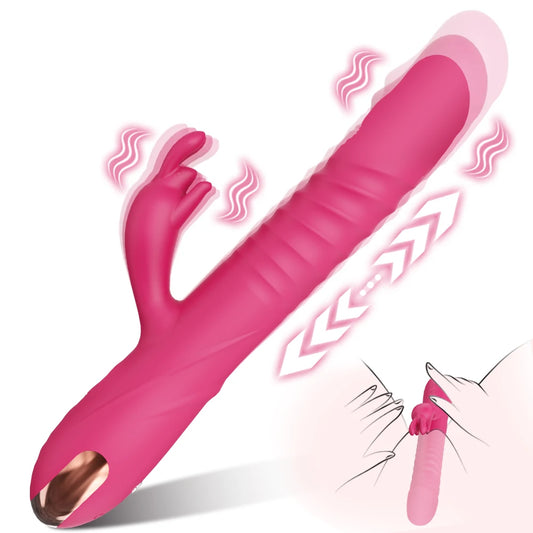 Dildo Vibrator with 3 Thrusting & 10 Vibration Patterns