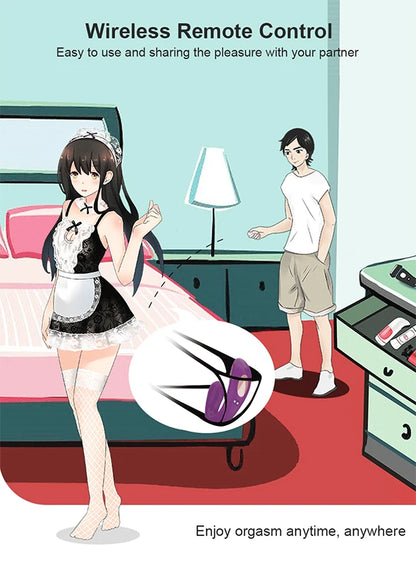 Remote G-Spot & Clitoral Vibrator Panty for Women