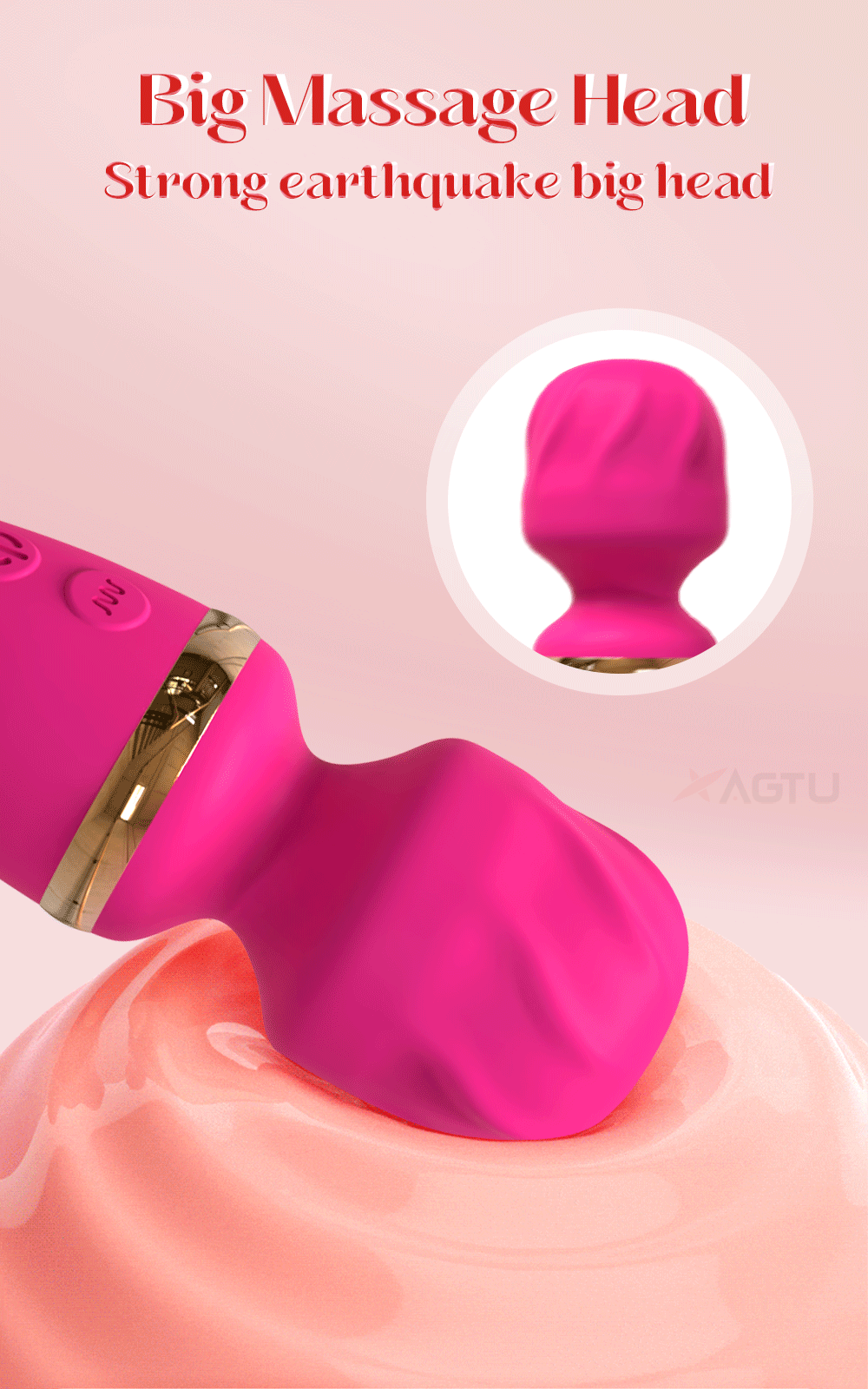 2-in-1 Wand for G-Spot Clitoral & Nipple Stimulation