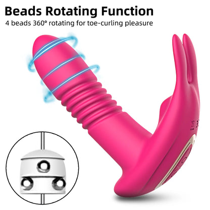 APP Control Thrusting Dildo: Rotating Telescopic G-Spot Massager
