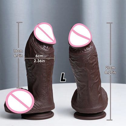 Huge Veined Realistic Dildo with Suction Cup