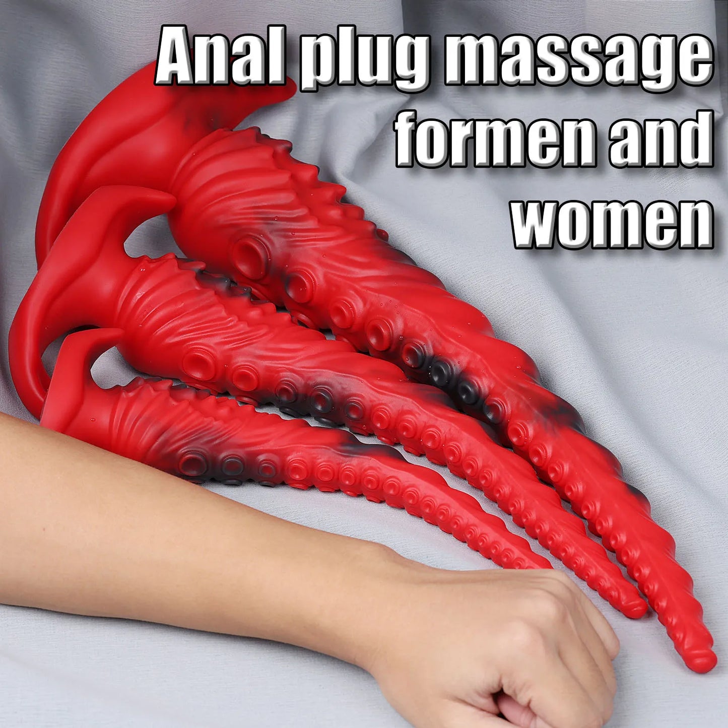 Long Tentacle Dildo Butt Plug - Monster Octopus for Anal & Vaginal Stimulation