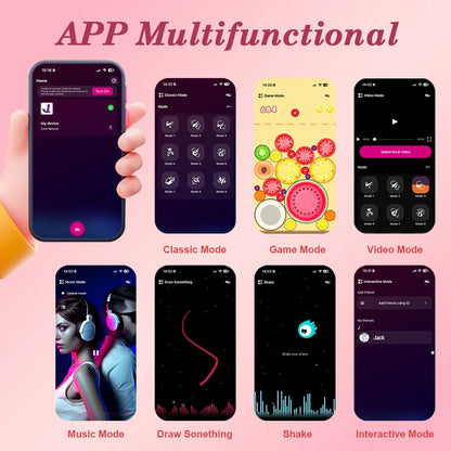 APP-Controlled Thrusting Panty Vibrator for G-Spot & Clit