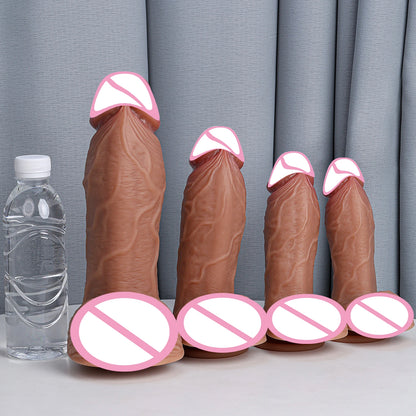 Huge Veined Realistic Dildo with Suction Cup