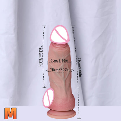 Huge Veined Realistic Dildo with Suction Cup