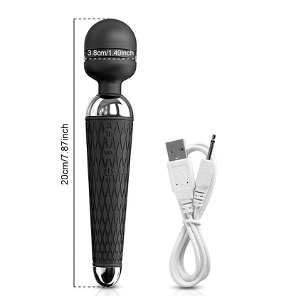 Large Wand Massager for Full-Body Clitoral and Nipple Stimulation