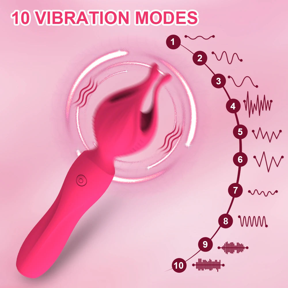 Wiggle Motion Vibrator for Clitoral & Nipple Stimulation