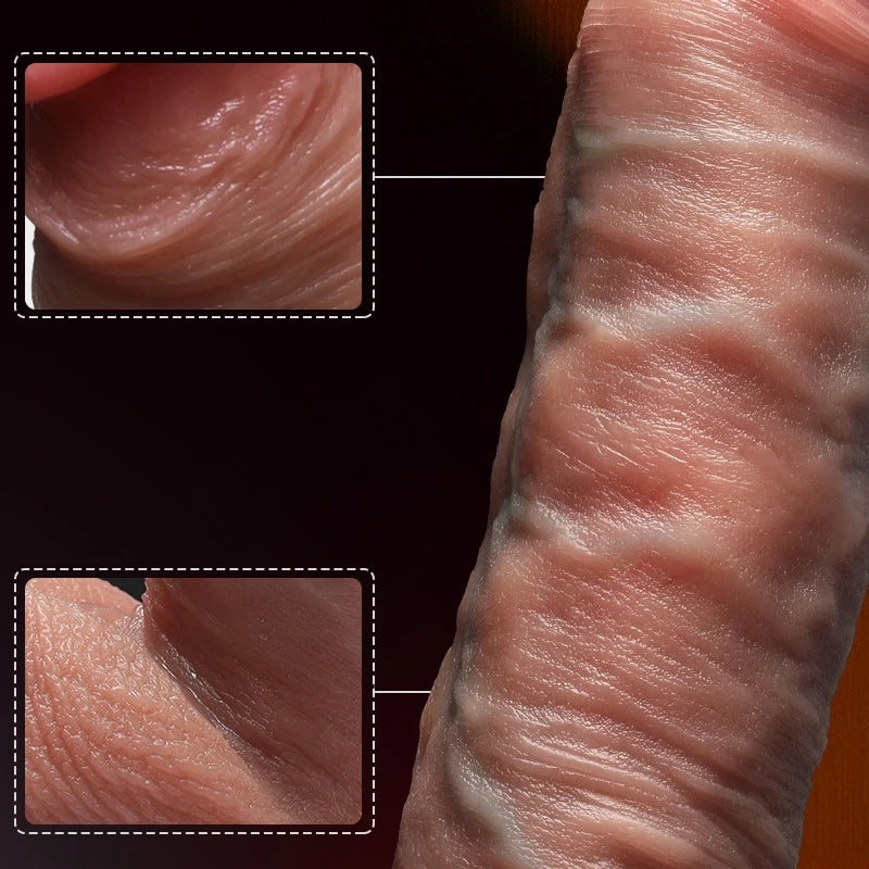 Telescopic Realistic Dildo with Big Penis & Anal Plug