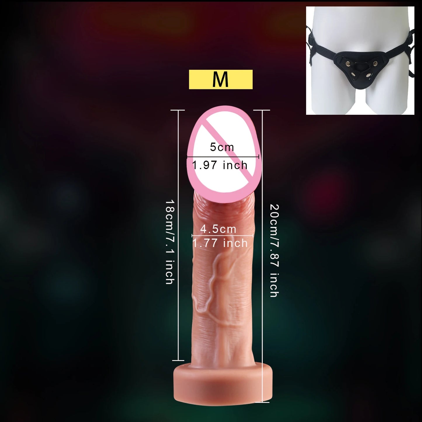 Skin-Feel Realistic Dildo with Suction Cup