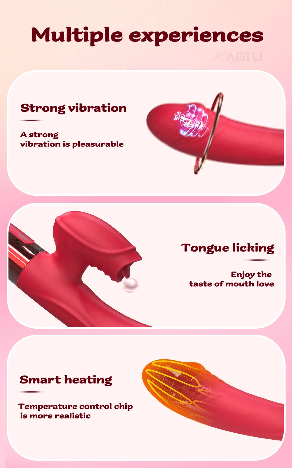 Heating Rabbit Vibrator for Women with G-Spot & Clitoral Stimulation