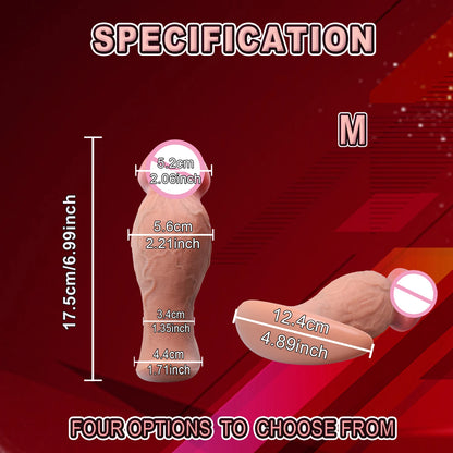 Anal Plug & Realistic Dildo - Dual Pleasure