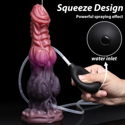 Realistic Knotted Dildo - Ejaculating Inflatable Anal Toy
