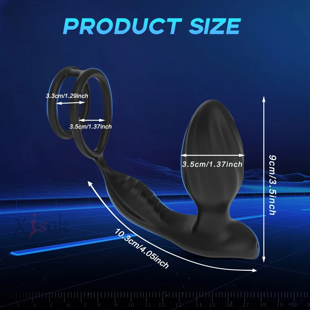 APP Control Prostate Massager with Rotation & Vibration
