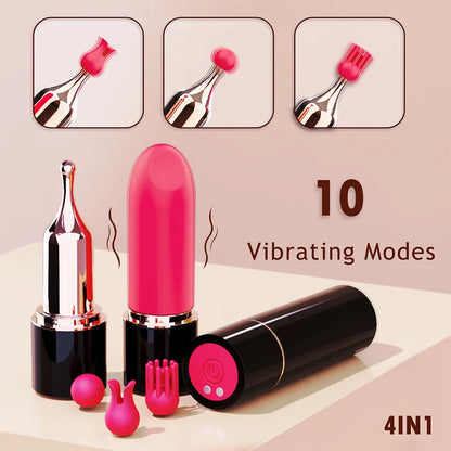 Lipstick Mini Bullet Vibrator for Clit and Nipple Stimulation