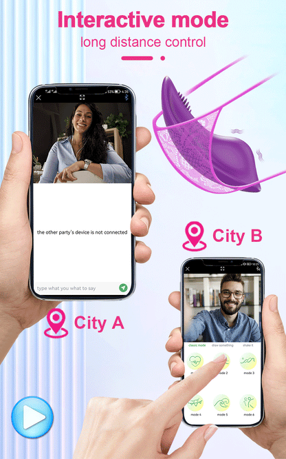 Wearable APP-Controlled Clit Vibrator for Couples & Solo Play