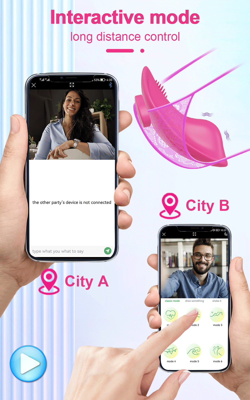 APP/Bluetooth Clit Stimulator Panty with Magnetic Seal