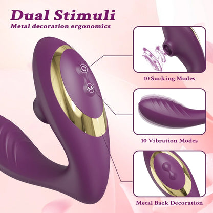 Dual-Action Clit Sucker and G-Spot Vibrator