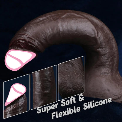 Realistic Skin-Feel Huge Soft Dildo for Strapon
