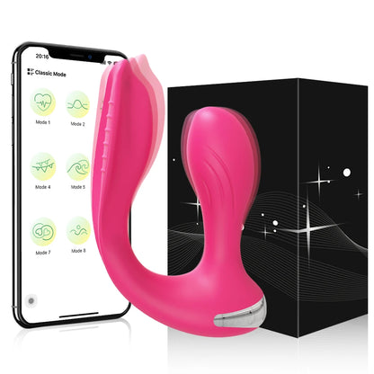 APP-Controlled Dual-Ended Panty Vibrator for Clit & Anal