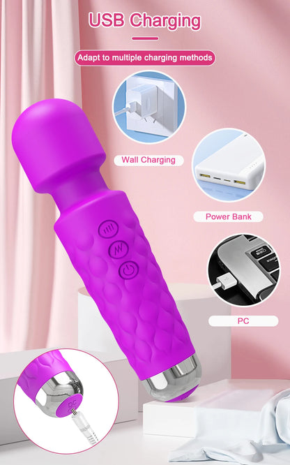 Wand Vibrator for Clitoral Breast & Nipple Massage