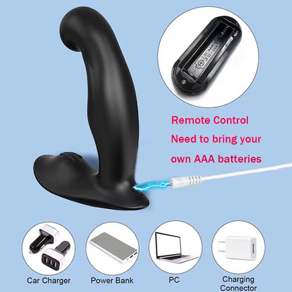 Remote Control Vibrating Butt Plug for Women & Prostate Massager