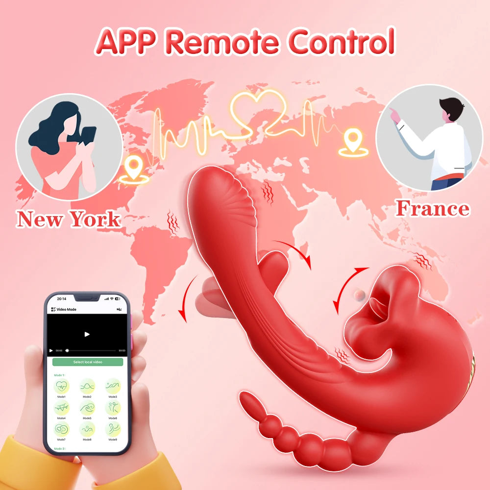APP-Controlled Tapping Vibrator for G-Spot & Clitoris